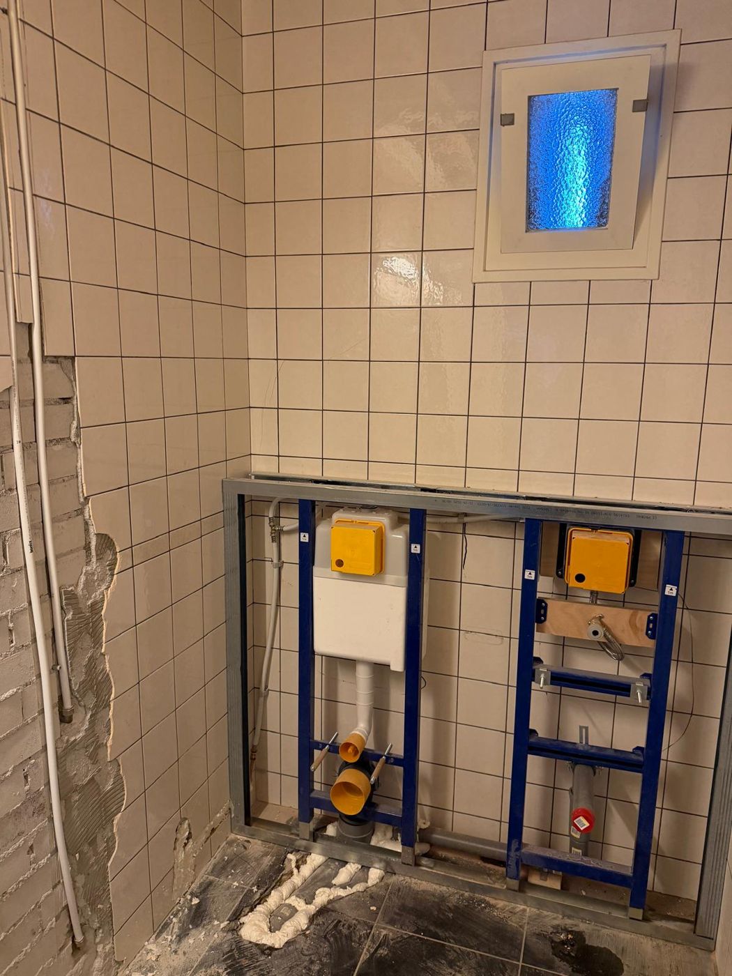 Inbouwreservoirs geplaatst